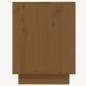 Preview: Schuhregal Honigbraun 110x34x45 cm Massivholz Kiefer