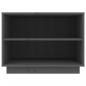 Preview: Schuhschrank Grau 60x34x45 cm Massivholz Kiefer