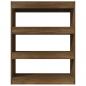 Preview: Bücherregal/Raumteiler Braun Eichen-Optik 80x30x103 cm