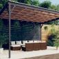 Preview: ARDEBO.de - 10-tlg. Garten-Lounge-Set mit Kissen Braun Poly Rattan