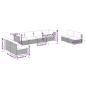 Preview: 8-tlg. Garten-Lounge-Set mit Kissen Poly Rattan Braun