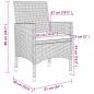 Preview: 9-tlg. Garten-Essgruppe mit Auflagen Poly Rattan und Glas