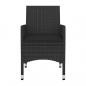 Preview: 9-tlg. Garten-Essgruppe mit Kissen Poly Rattan und Glas