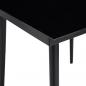 Preview: Garten-Esstisch Schwarz 200x100x74 cm Stahl und Glas