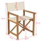 Preview: Regiestühle Klappbar Massivholz Teak  