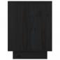 Preview: Nachttische 2 Stk. Schwarz 40x30x40 cm Massivholz Kiefer