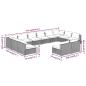 Preview: 12-tlg. Garten-Lounge-Set mit Kissen Braun Poly Rattan