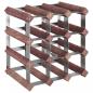 Preview: Weinregal für 12 Flaschen Braun Massivholz Kiefer