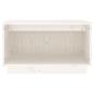 Preview: TV-Schrank Weiß 60x35x35 cm Massivholz Kiefer