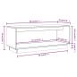 Preview: TV-Schrank 90x35x35 cm Massivholz Kiefer