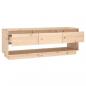 Preview: TV-Schrank 110,5x34x40 cm Massivholz Kiefer