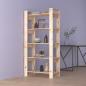 Preview: ARDEBO.de - Bücherregal/Raumteiler 80x35x160 cm Massivholz