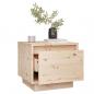 Preview: Nachttisch 35x34x32 cm Massivholz Kiefer