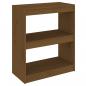 Preview: Bücherregal/Raumteiler Honigbraun 60x30x71,5 cm Kiefernholz