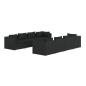 Preview: 9-tlg. Garten-Lounge-Set mit Kissen Poly Rattan Schwarz
