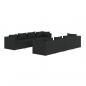 Preview: 9-tlg. Garten-Lounge-Set mit Kissen Poly Rattan Schwarz