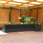 Preview: ARDEBO.de - 6-tlg. Garten-Lounge-Set mit Kissen Poly Rattan Schwarz