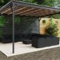 Preview: ARDEBO.de - 12-tlg. Garten-Lounge-Set mit Kissen Poly Rattan Schwarz