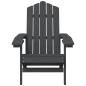 Preview: Adirondack-Gartenstuhl mit Tisch HDPE Anthrazit