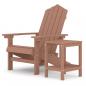 Preview: Adirondack-Gartenstuhl mit Tisch HDPE Braun
