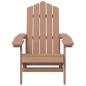 Preview: Adirondack-Gartenstuhl mit Tisch HDPE Braun