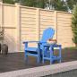 Preview: ARDEBO.de - Adirondack-Gartenstuhl mit Tisch HDPE Aquamarin