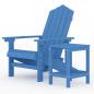 Preview: Adirondack-Gartenstuhl mit Tisch HDPE Aquamarin