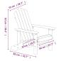 Preview: Adirondack-Gartenstuhl mit Tisch HDPE Aquamarin