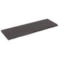 Preview: ARDEBO.de - Wandregal Dunkelbraun 120x40x(2-4)cm Massivholz Eiche Behandelt