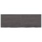 Preview: Wandregal Dunkelbraun 120x40x(2-4)cm Massivholz Eiche Behandelt