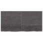 Preview: Wandregal Dunkelbraun 120x60x(2-4)cm Massivholz Eiche Behandelt