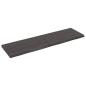 Preview: ARDEBO.de - Wandregal Dunkelbraun 140x40x(2-4)cm Massivholz Eiche Behandelt