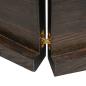 Preview: Wandregal Dunkelbraun 140x40x(2-4)cm Massivholz Eiche Behandelt