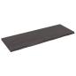 Preview: ARDEBO.de - Wandregal Dunkelbraun 140x50x(2-4)cm Massivholz Eiche Behandelt