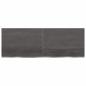 Preview: Wandregal Dunkelbraun 140x50x(2-4)cm Massivholz Eiche Behandelt