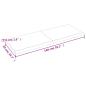 Preview: Wandregal Dunkelbraun 140x50x(2-4)cm Massivholz Eiche Behandelt
