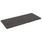 Preview: ARDEBO.de - Wandregal Dunkelbraun 140x60x(2-4)cm Massivholz Eiche Behandelt