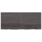 Preview: Wandregal Dunkelbraun 140x60x(2-4)cm Massivholz Eiche Behandelt