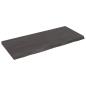 Preview: ARDEBO.de - Wandregal Dunkelbraun 140x60x(2-6)cm Massivholz Eiche Behandelt