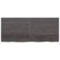 Preview: Wandregal Dunkelbraun 140x60x(2-6)cm Massivholz Eiche Behandelt