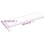 Preview: Wandregal Dunkelbraun 160x40x(2-4)cm Massivholz Eiche Behandelt