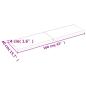 Preview: Wandregal Dunkelbraun 160x40x(2-4)cm Massivholz Eiche Behandelt