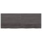 Preview: Wandregal Dunkelbraun 160x60x(2-4)cm Massivholz Eiche Behandelt