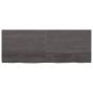 Preview: Wandregal Dunkelbraun 160x60x(2-6)cm Massivholz Eiche Behandelt