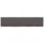 Preview: Wandregal Dunkelbraun 180x40x(2-6)cm Massivholz Eiche Behandelt