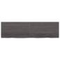 Preview: Wandregal Dunkelbraun 180x50x(2-4)cm Massivholz Eiche Behandelt