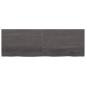 Preview: Wandregal Dunkelbraun 180x60x(2-4)cm Massivholz Eiche Behandelt