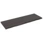 Preview: ARDEBO.de - Wandregal Dunkelbraun 180x60x(2-6)cm Massivholz Eiche Behandelt