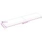 Preview: Wandregal Dunkelbraun 200x40x(2-4)cm Massivholz Eiche Behandelt