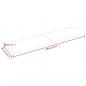 Preview: Wandregal Dunkelbraun 200x50x(2-4)cm Massivholz Eiche Behandelt